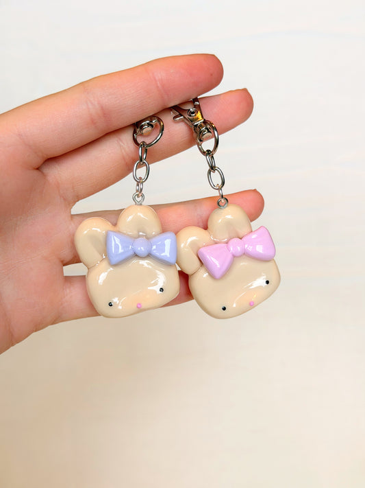 Bunny with bow Keychain