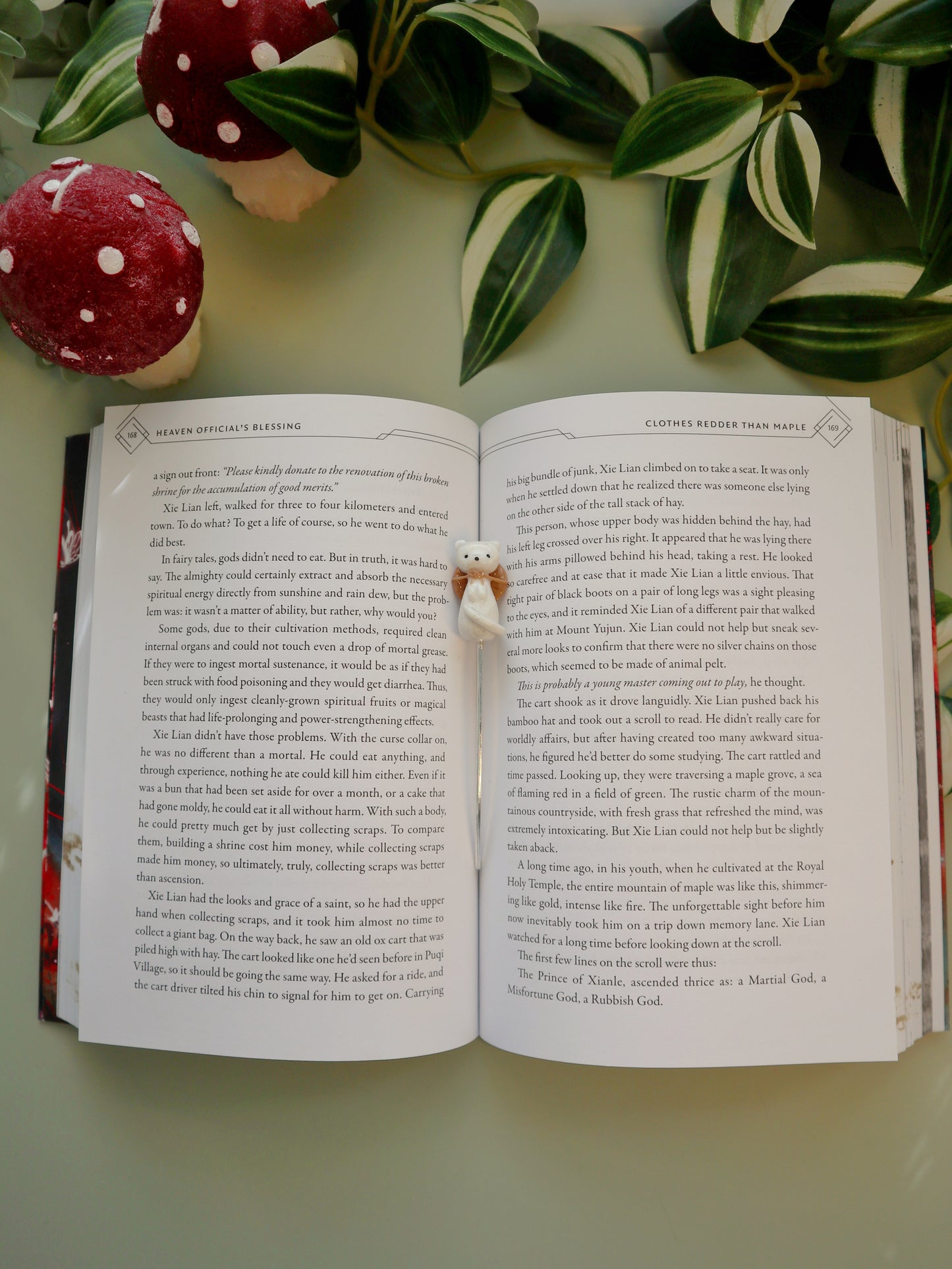 HUALIAN bookmarks TGCF Hua Cheng and Xie Lian fox and ferret artisan bookmarks