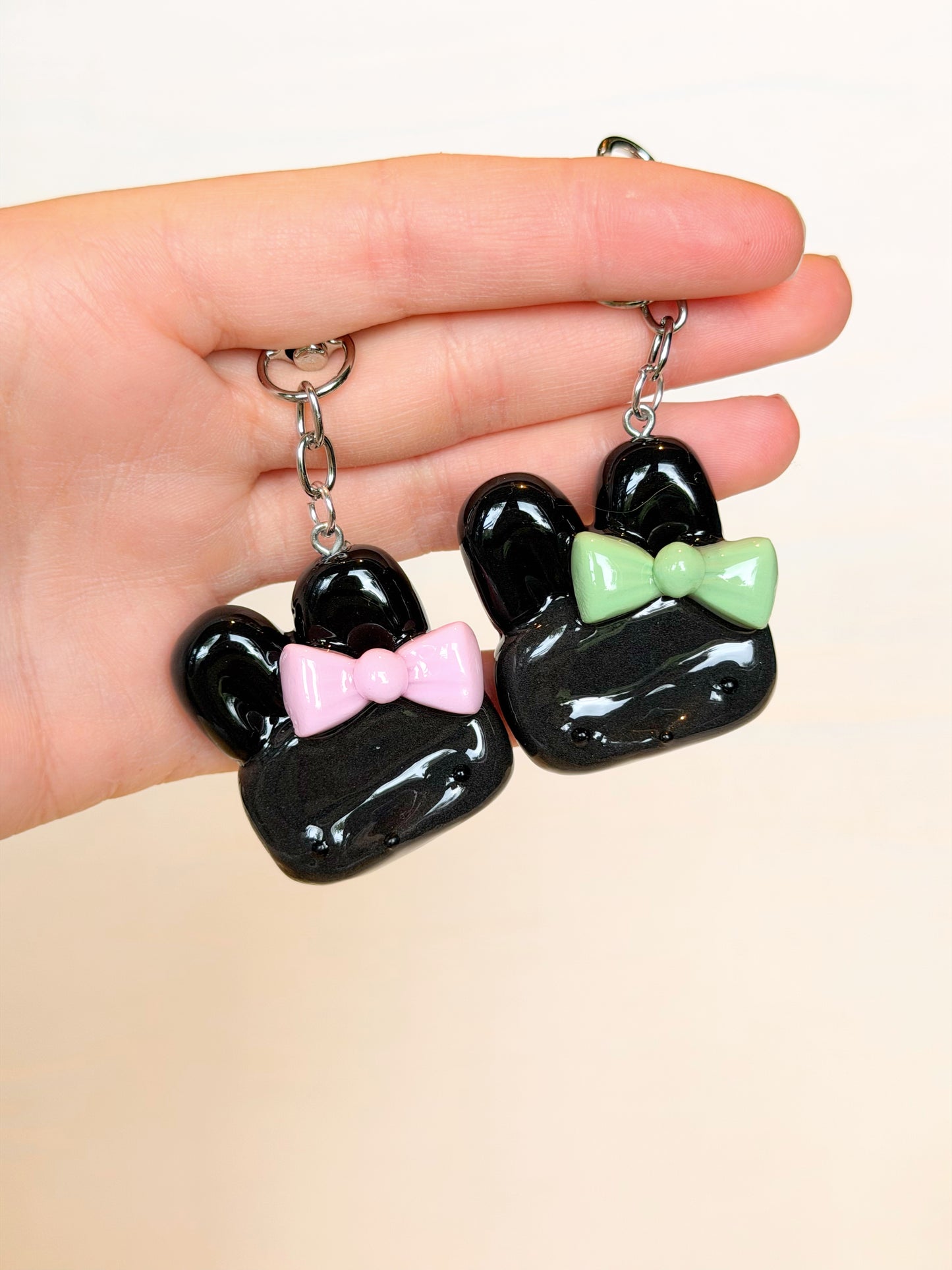Bunny with bow Keychain