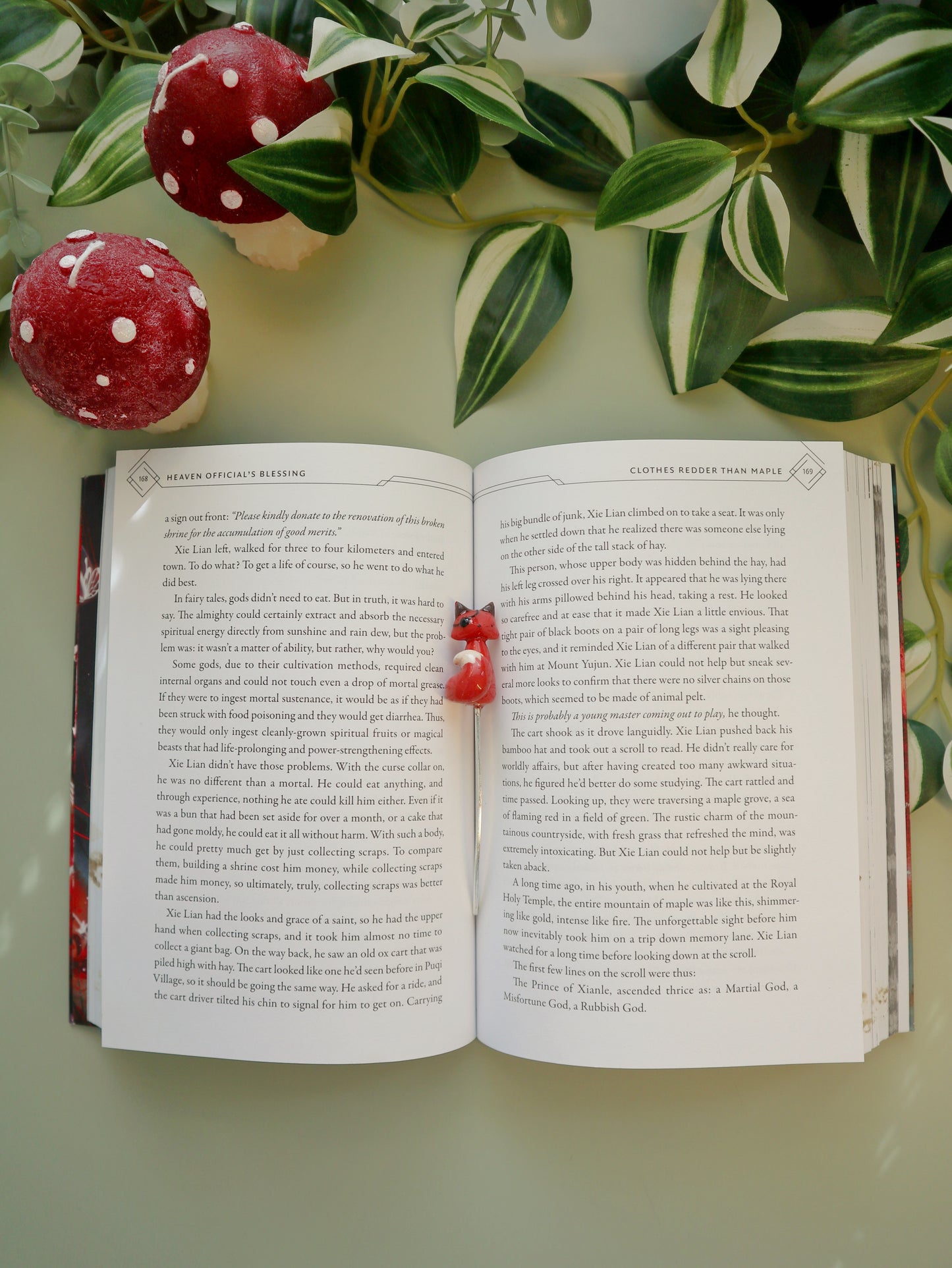 HUALIAN bookmarks TGCF Hua Cheng and Xie Lian fox and ferret artisan bookmarks